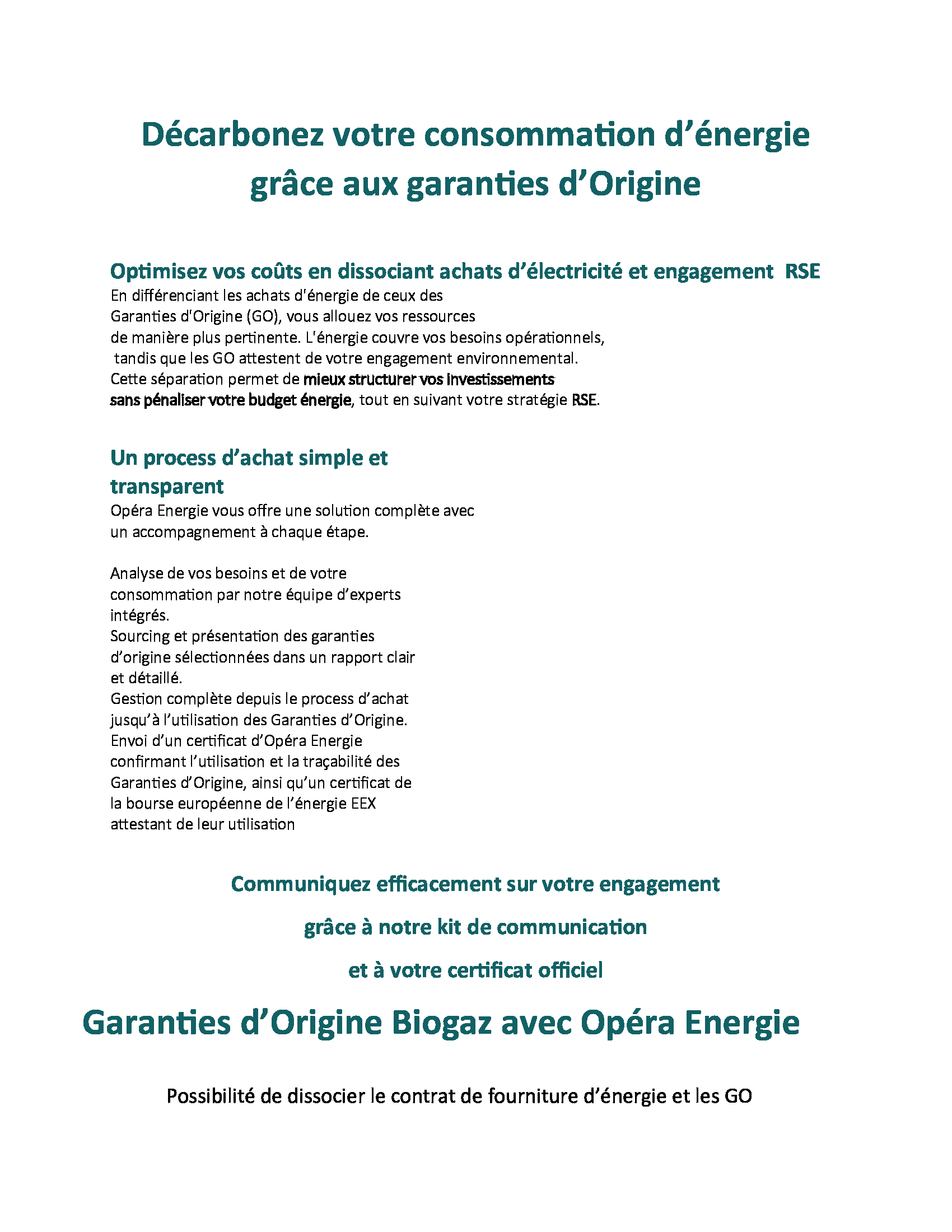 achat de garanties d'origines