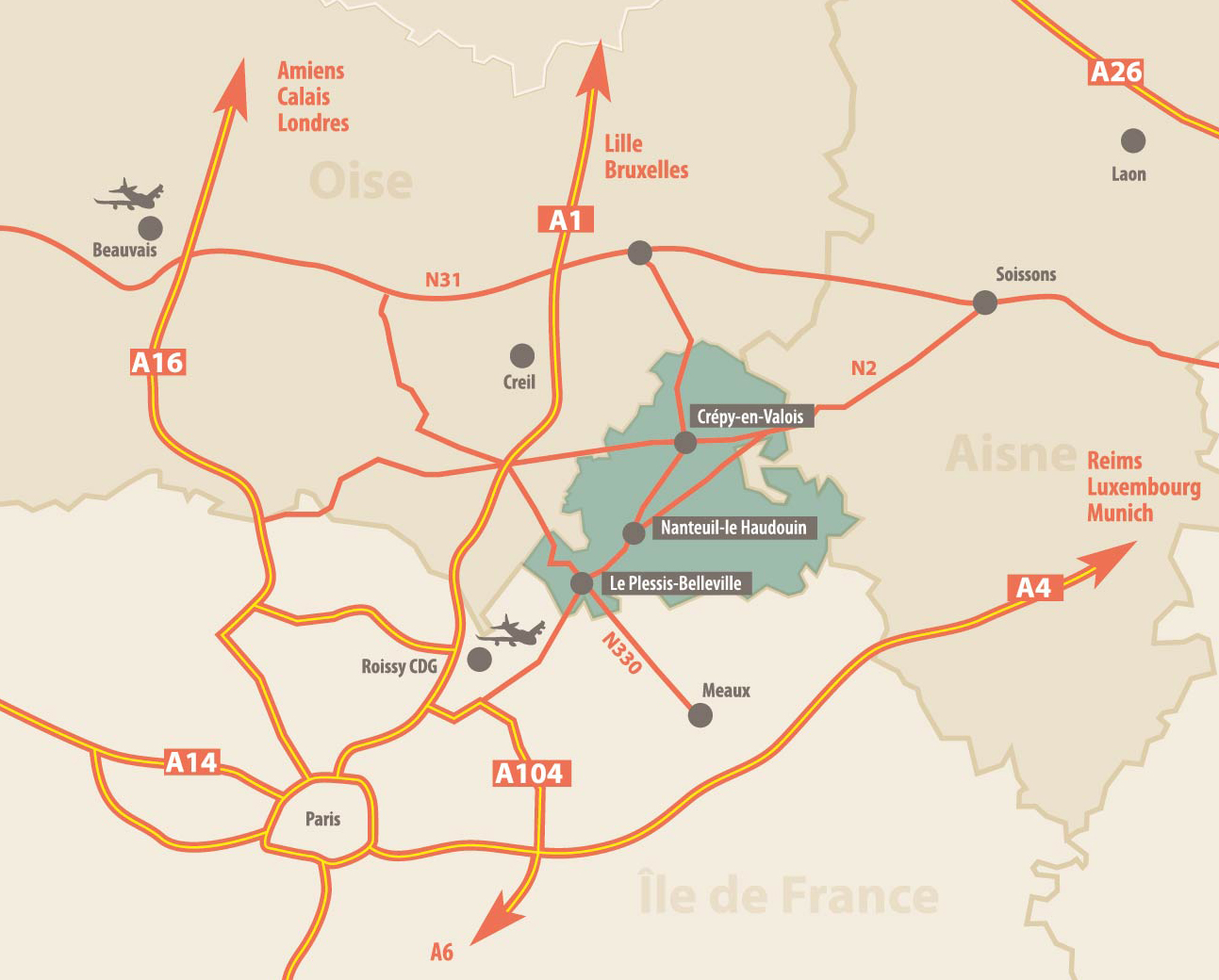 carte géographique CCPV