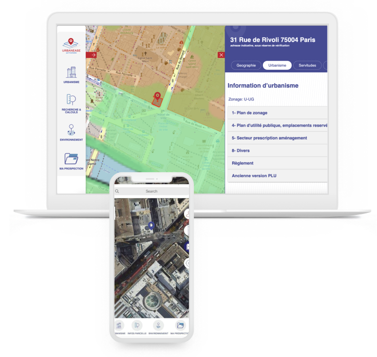 Appli mobile Urbanease