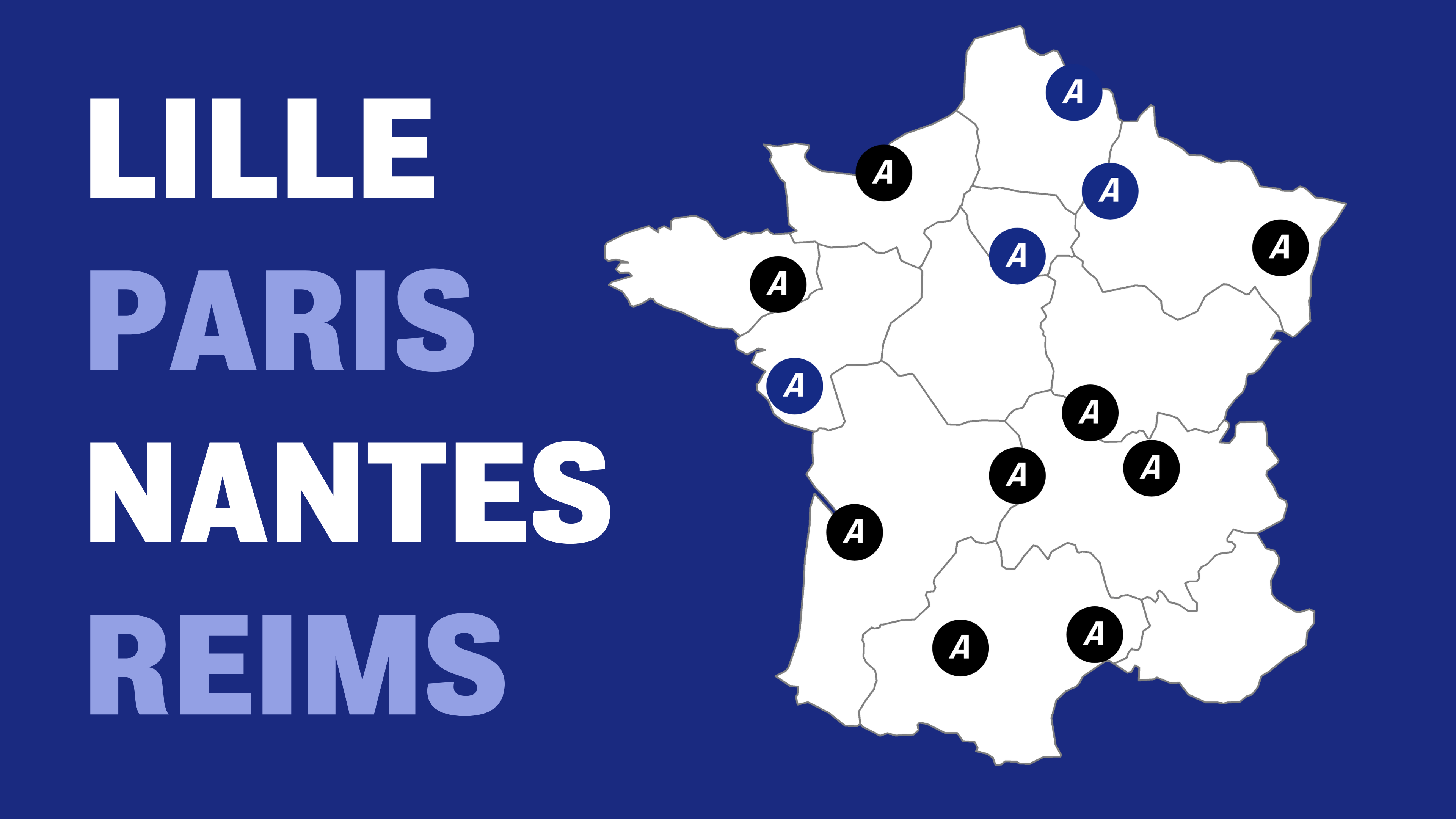 Implanté à Lille, Paris, Nantes et Reims