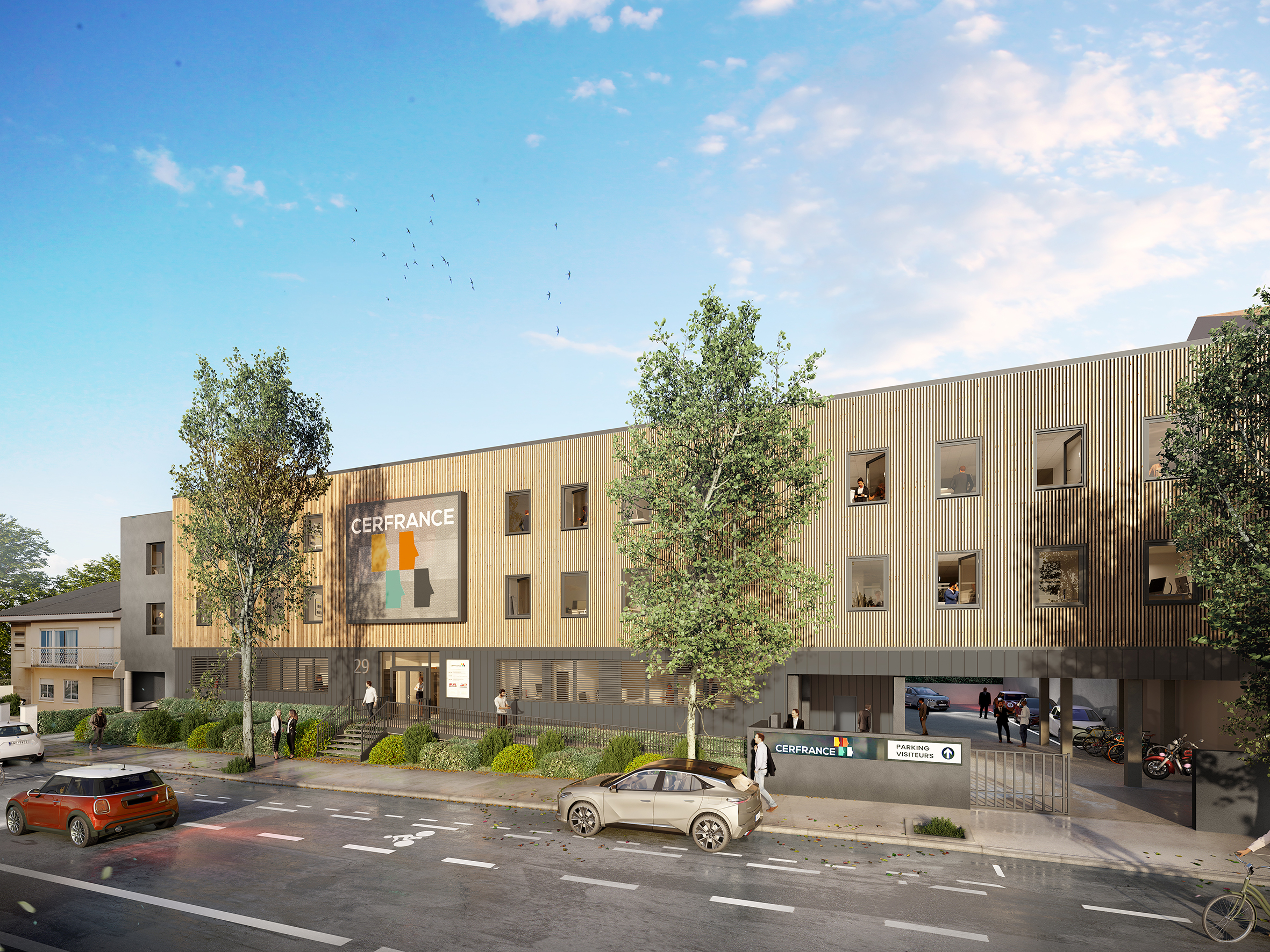 CERFRANCE Angers - 2 000 m2 - Extension, surélévation, éco-rénovation d'un siège social