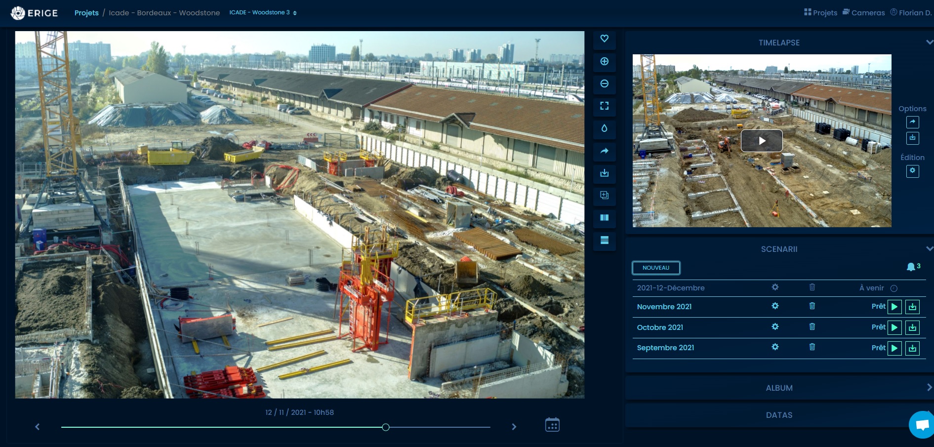 Capture d'écran Interface