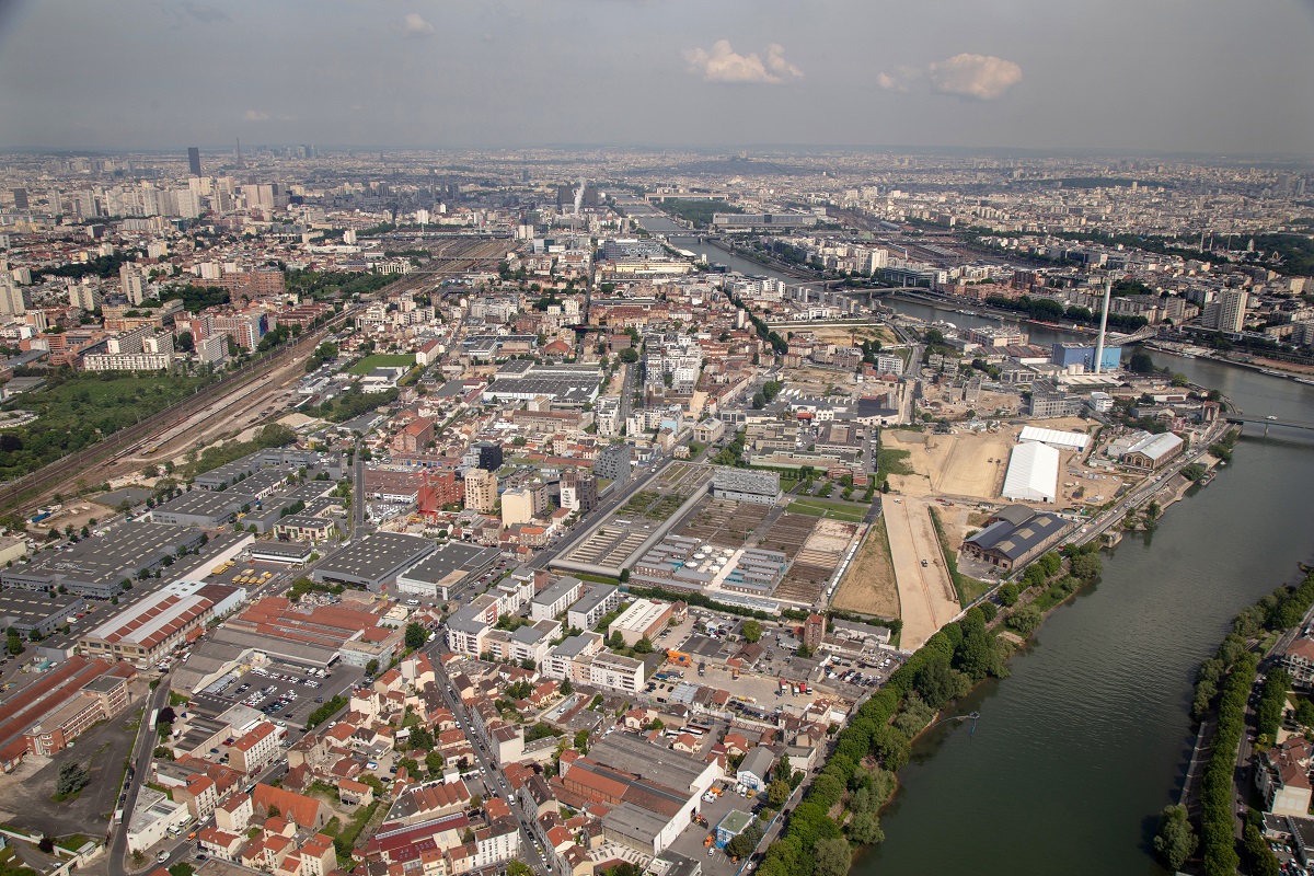 Vue aérienne-Ivry Confluences © Sadev 94