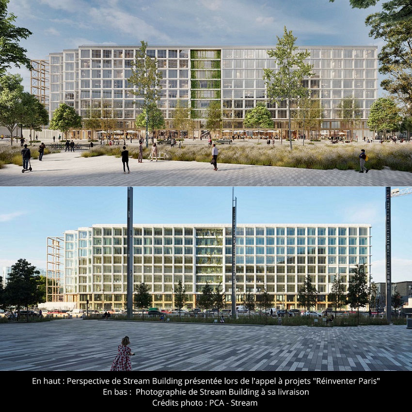 1. Stream Building - Façade depuis Parvis